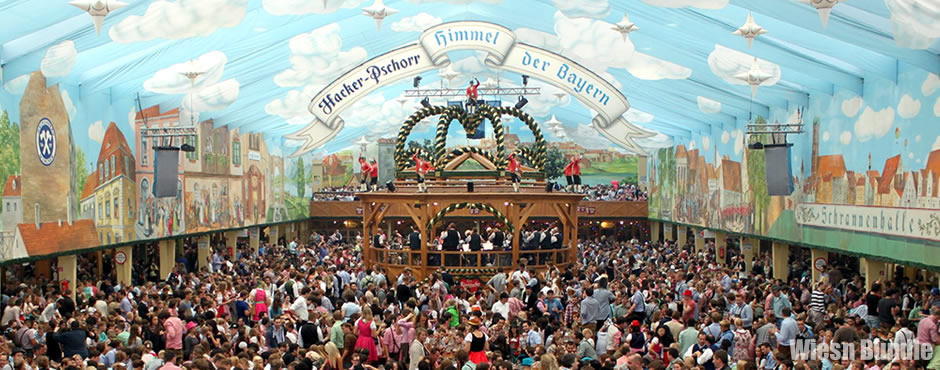 Festzelte in München - Reservierung von Tischen und Plätzen - Tischreservierung in den Festhallen buchen
