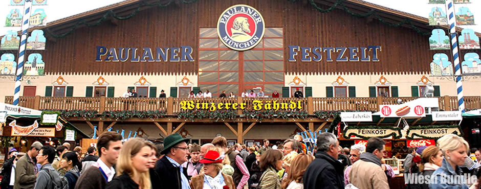 Paulanerzelt Oktoberfest 2024 - Winzerer Fähndl, das Paulaner Festzelt auf der Wiesn in München